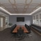 Ekena Millwork 47 14W x 47 14H x 14T Large Lilley Decorative Fretwork Wood Ceiling Panels, Hickory CELW47X47X0250LEYHI - alternate 3